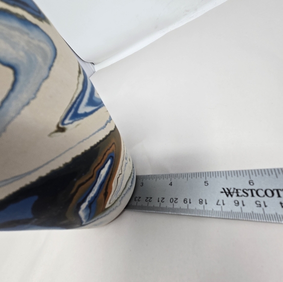 Nemadji Pottery Vase Vintage 6 Inch Tall Handmade Southwestern Look Art Swirls - Picture 8 of 9